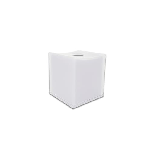 Essentials Boutique Tissue Box Cover, Snow